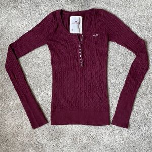 Hollister Button Up Sweater
